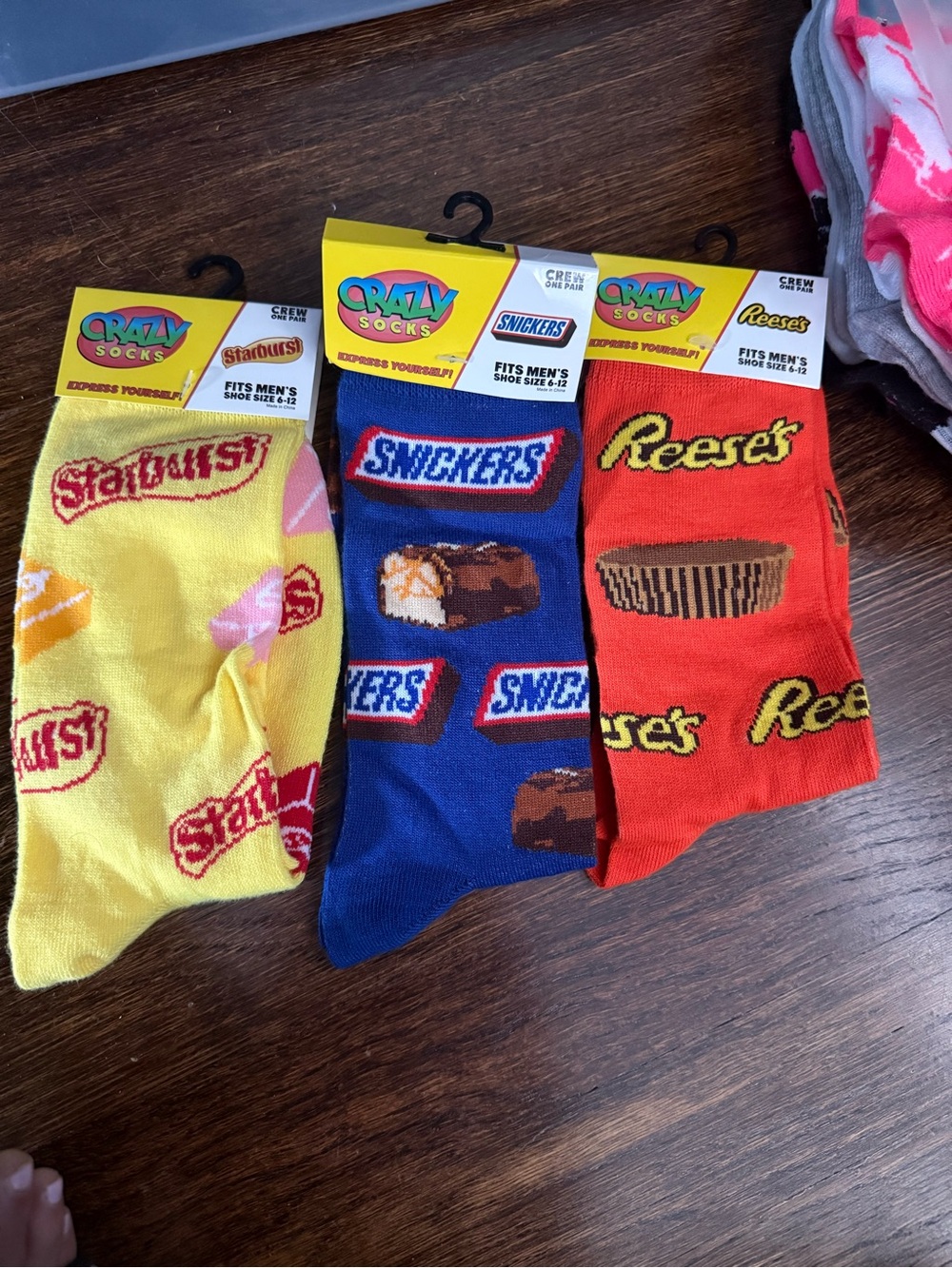 Men/woman Reese's Orange Novelty Crew Socks and more